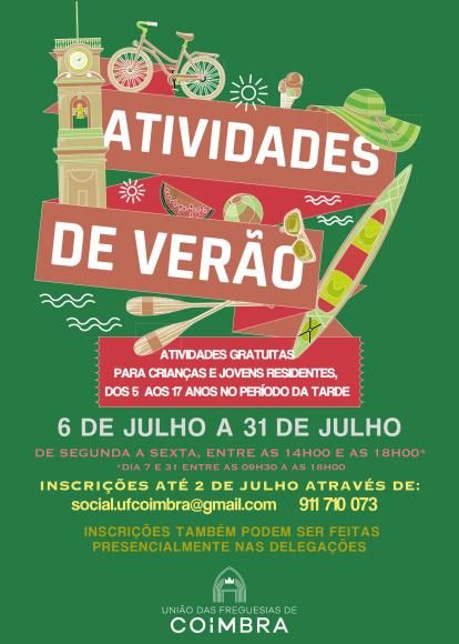 F&eacute;rias de ver&atilde;o UFC - 6 a 31 de Julho - para jovens dos 5 aos 17 anos